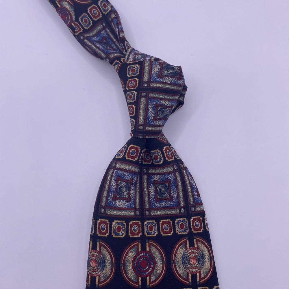 Multicolor Geometric Tie - Picture 3 of 6